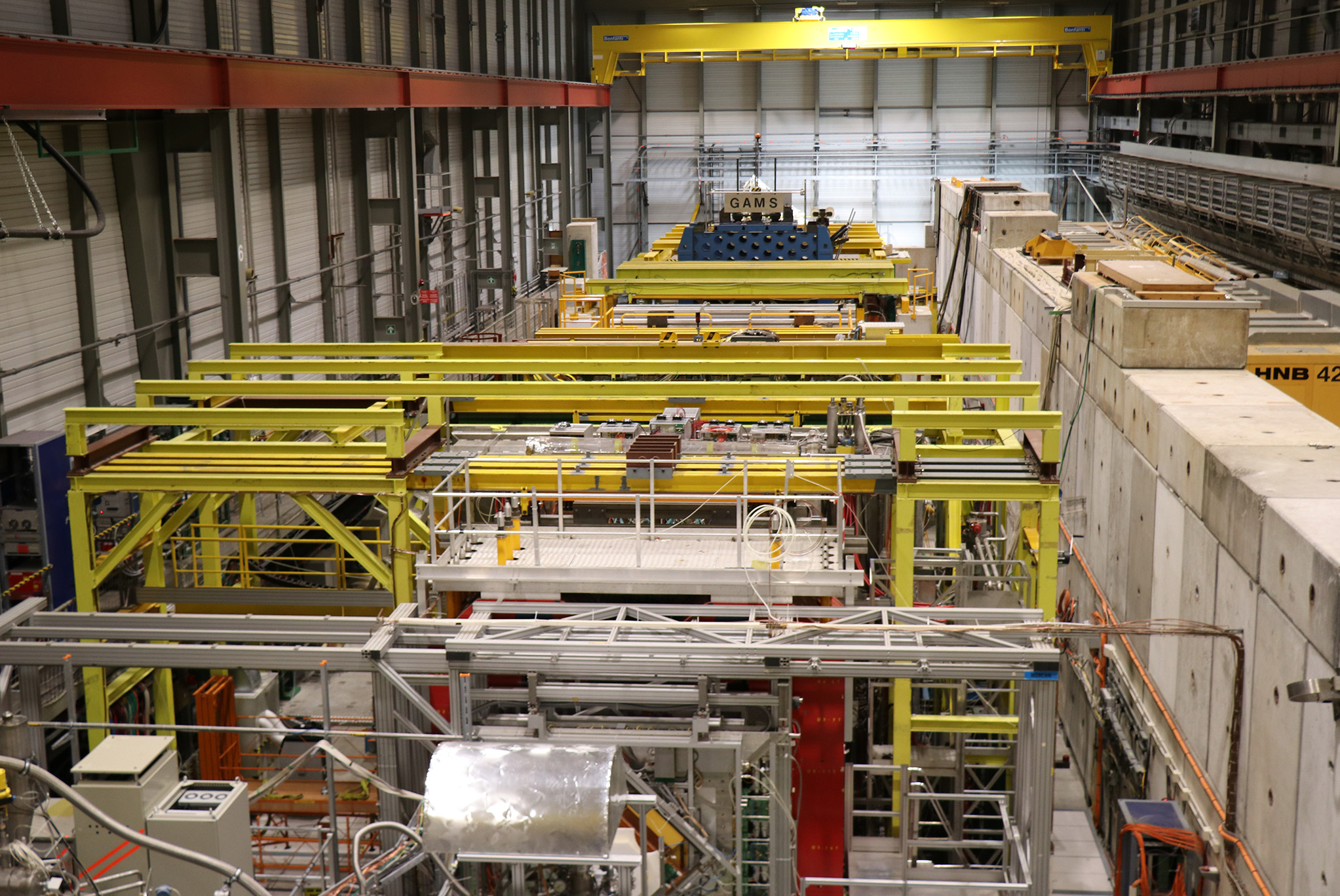 AMBER spectrometer with the target area in front. Credit: K Bernhard-Novotny